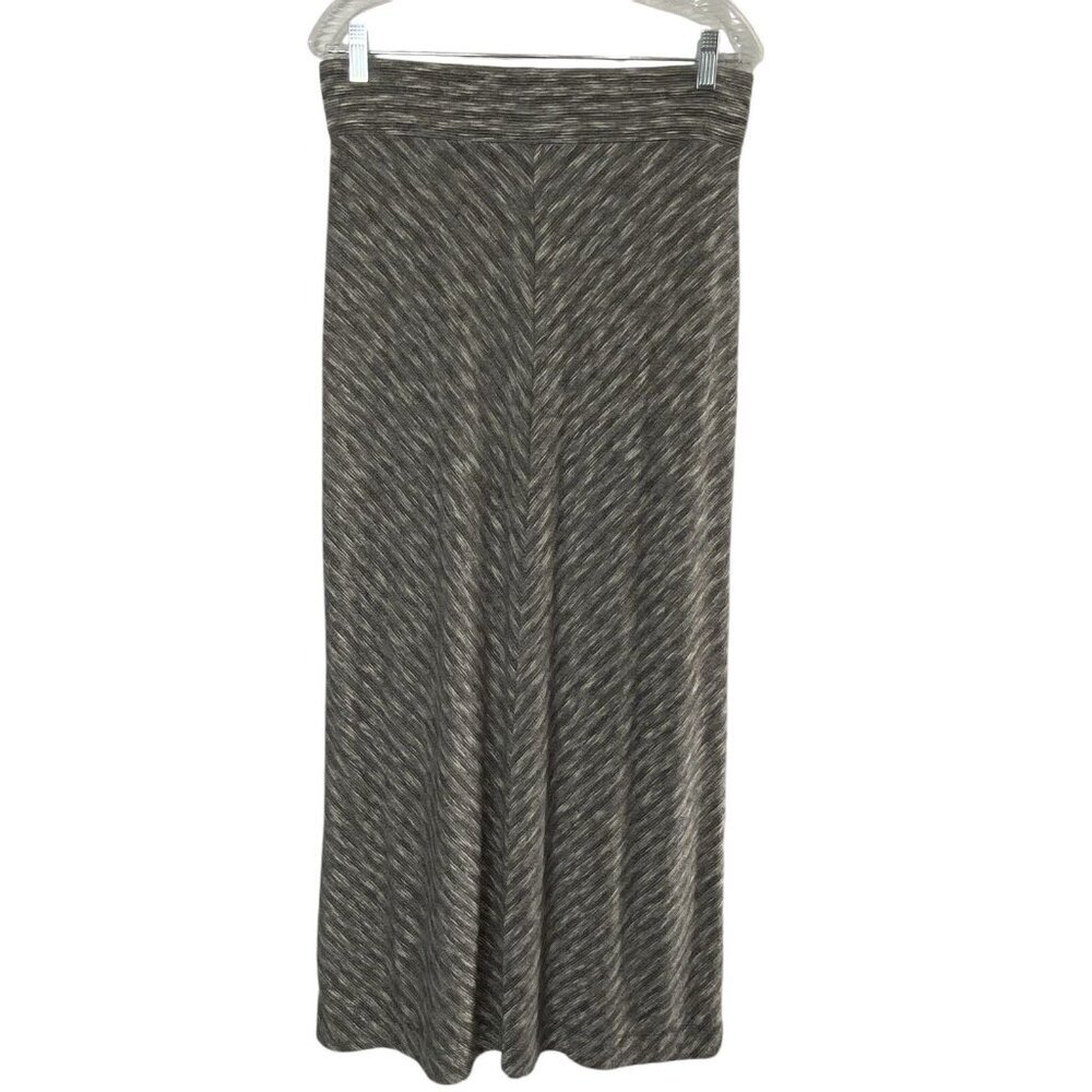 LOU & GREY Women Maxi Skirt Sz M Gray Chevron Design Business Casual‎ 3-39 - Picture 5 of 13